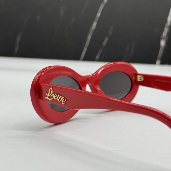 NEW LOEWE SUNGLASSES RED WOMEN EYEWEAR LOEWE LW40110U 66A